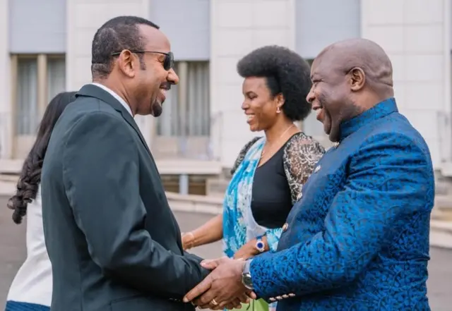 Umushikiranganji wa mbere Abiy Ahmed yakira Prezida Ndayishimiye w'Uburundi