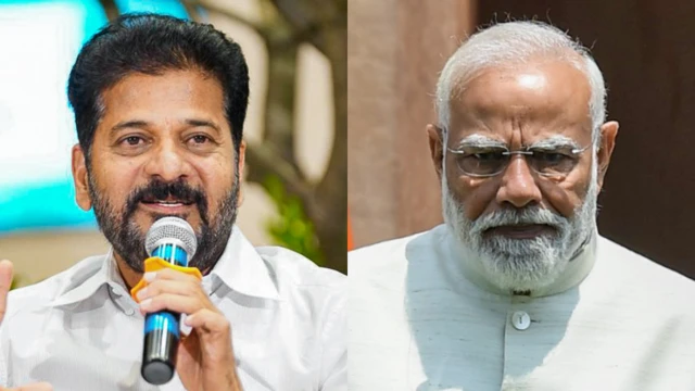 रेवंत रेड्डी और पीएम मोदी