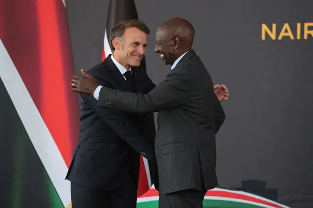 Mista Macron zai gana da shugaban ƙasar Kenya, William Ruto
