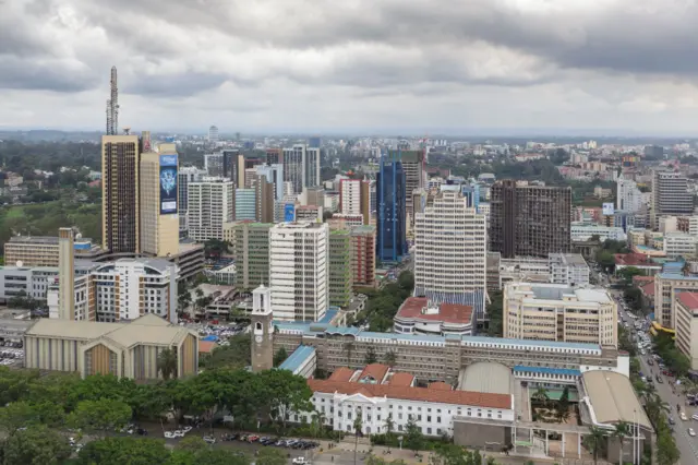 Picha ya mji wa Nairobi,Kenya