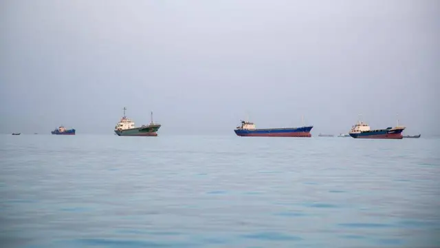 በሆርሙዝ ወሽመት የሚንቀሳቀሱ መርከቦች
