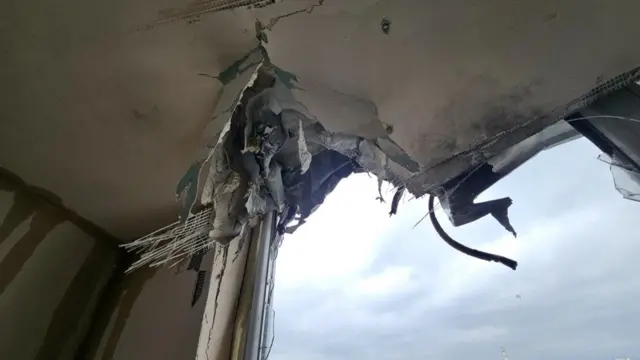 Последствия ударов в Херсоне
