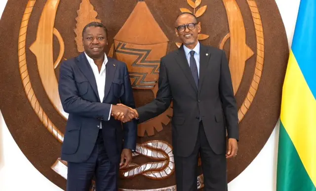Perezida Gnassingbé na Perezida Kagame i Kigali ku wa gatatu