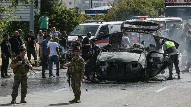 لبنان میں گاڑی پر اسرائیل کا حملہ