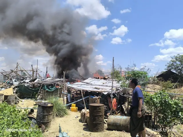 မေ ၁၃ ရက်မှာ လေကြောင်းတိုက်ခံရတဲ့ လက်ပံတိုရေနံမှော်