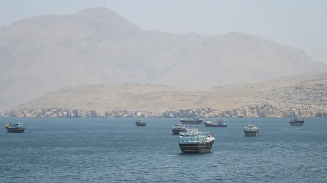 سفن في مضيق هرمز