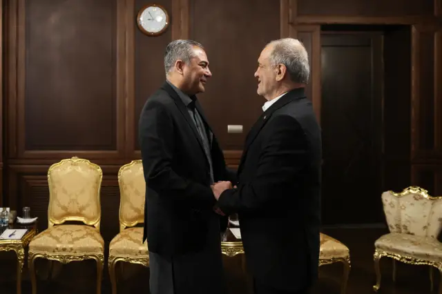 محسن نقوی، وزیر کشور پاکستان با مسعود پزشکیان، رئیس‌جمهور ایران هم دیدار کرد