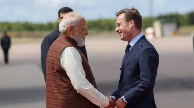 नरेंद्र मोदी और उल्फ़ क्रिस्टरसोन