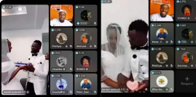Gladys na Bernard Orieny, maarufu kama Janabi Junior, waliapa kiapo cha ndoa katika hafla iliyoongozwa na 'mchungaji wa TikTok', Askofuu Auka.