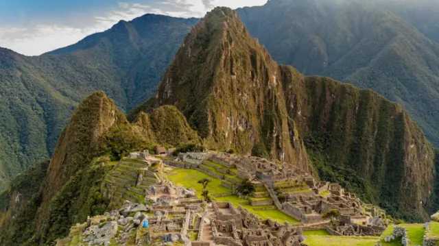 Ifoto yagutse yerekana akarere k'imisozi ka Machu Picchu