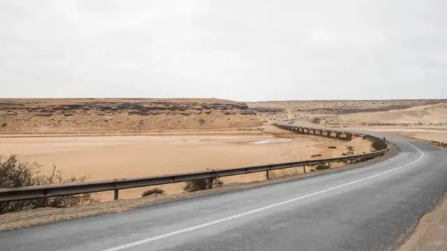 Mazingira ya Tan Tan, Morocco, ambayo yako karibu na mahali ambapo Wamarekani walipotea
