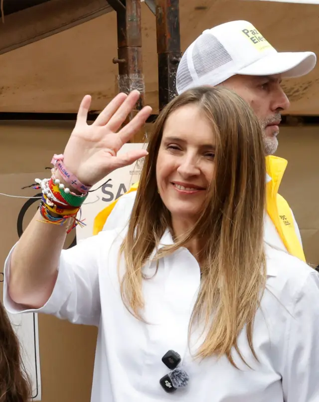 Paloma Valencia durante la votación