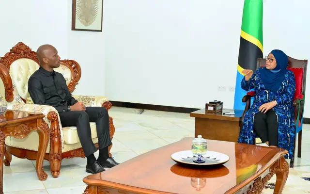 Samia yasabye Drogba kuba ambasaderi wa Tanzania mu gikombe cya Afurika bazakira