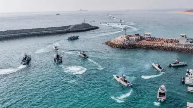 Amato anyaruka cyane ya IRGC ari mu myitozo mu 2023. Aya mato yagize uruhare mu kubuza amato y’ubwikorezi guca mu muhora wa Hormuz kuva iyi ntambara yatangira