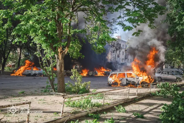 Горящие автомобили