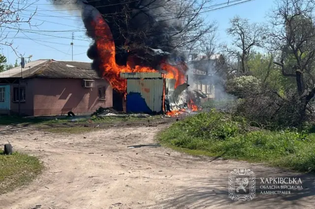 Последствия атаки в Харьковской области