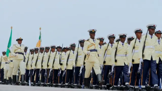 Nigerian Navy parade