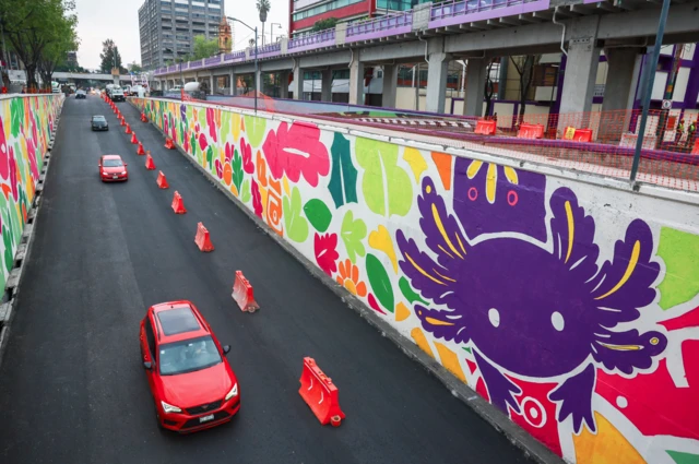 Un mural en una calle de Ciudad de México