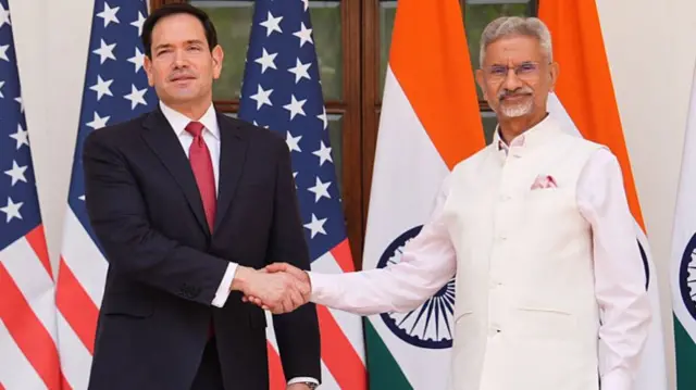 भारतीय विदेश मंत्री एस जयशंकर और अमेरिकी विदेश मंत्री मार्को रुबियो
