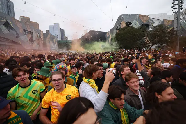 Melbourne'deki taraftarlar