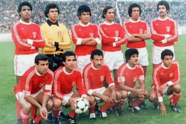 لاعبو المنتخب التونسي في نسخة كأس العالم عام 1978