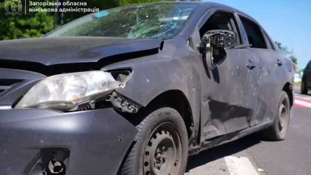 последствия атаки в Запорожье