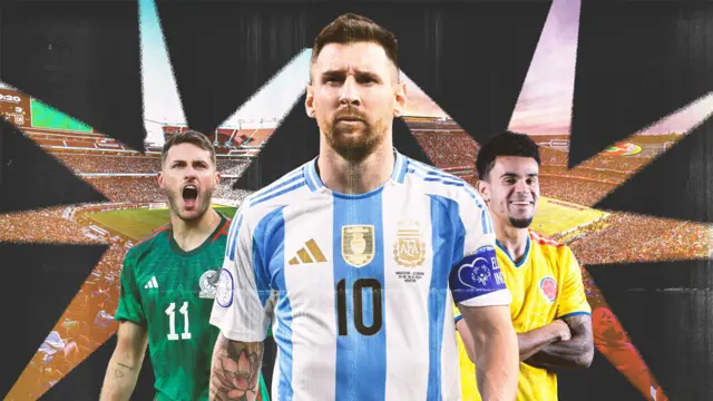 Messi, Giménez y Díaz delante de estadios