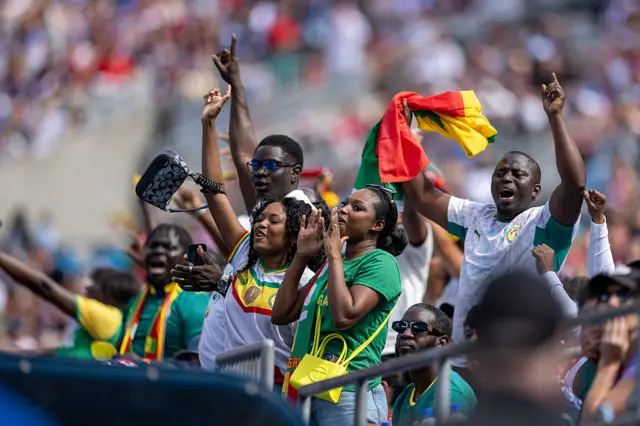Supporters sénégalais en tribunes