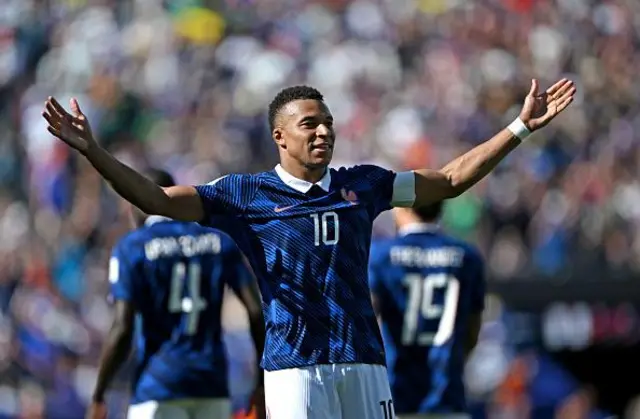 Kylian Mbappe na Faransa ya yi murna