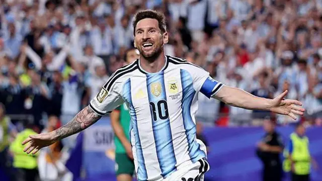 Lionel Messi celebra un gol