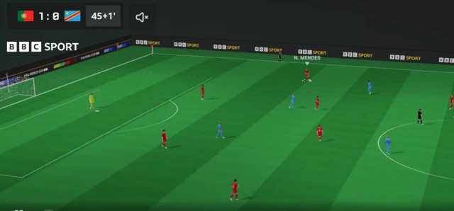 Une image 3 D du match