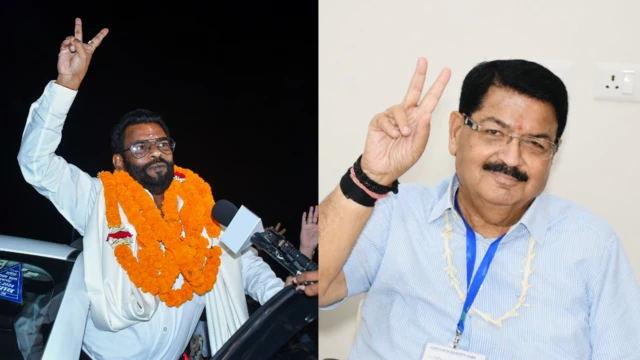 झारखंड मुक्ति मोर्चा के बैध्यनाथ राम और एनडीए समर्थित कैंडिडेट परिमल नथवानी