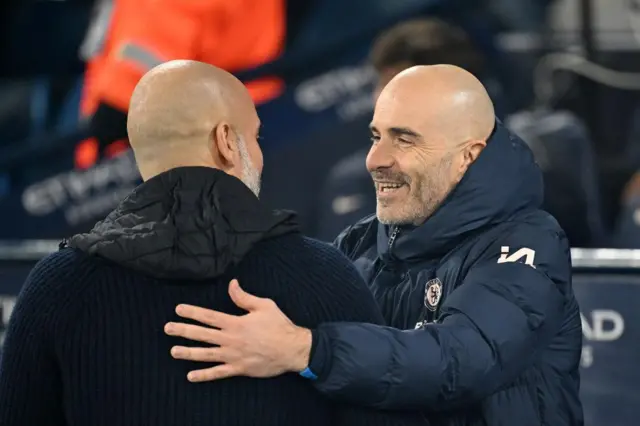 Enzo Maresca, kocin Chelsea, ya rungumi Pep Guardiola