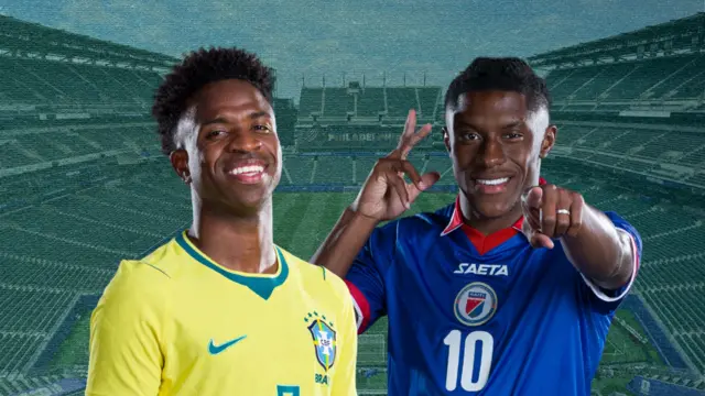 Vini Jr e jogador do Haiti