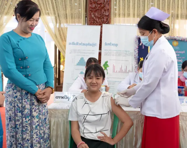 ၂၀၂၃ ခုနှစ်က ရှမ်းပြည်နယ်တောင်ပိုင်းက စာသင်ကျောင်းမှာ HPV ကာကွယ်ဆေးထိုးပေးတဲ့ အခြေအနေ