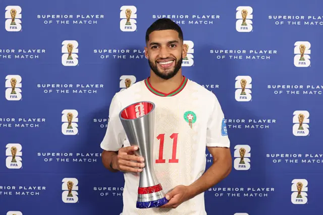 اختيار المغربي إسماعيل الصيباري أفضل لاعب في المباراة