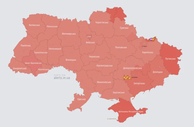 Карта тревог