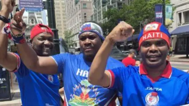 Fãs do Haiti em Filadélfia