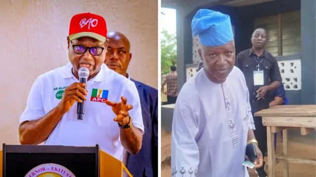 Govnor Biodun Oyebanji and Dare Bejide