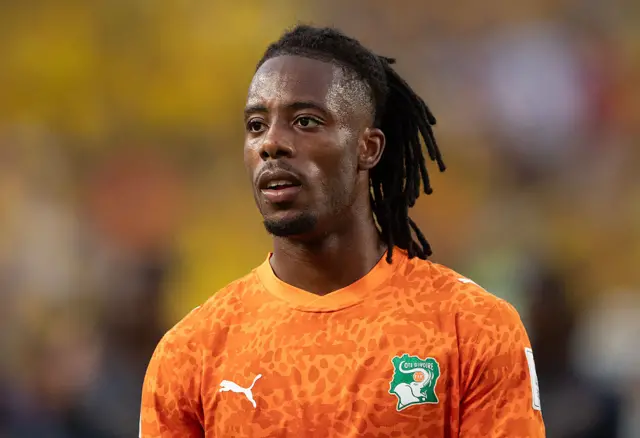 Elye Wahi de Côte d'Ivoire lors du match du groupe E de la Coupe du Monde de la FIFA 2026 entre la Côte d'Ivoire et l'Équateur au Philadelphia Stadium le 14 juin 2026 à Philadelphie, aux États-Unis.