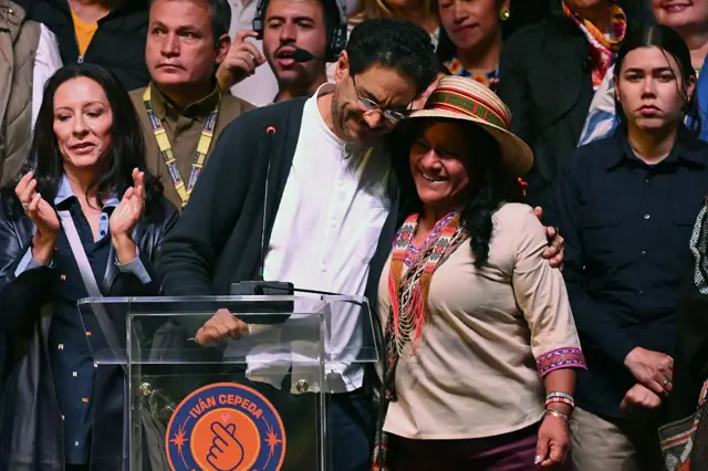 Iván Cepeda en su mensaje