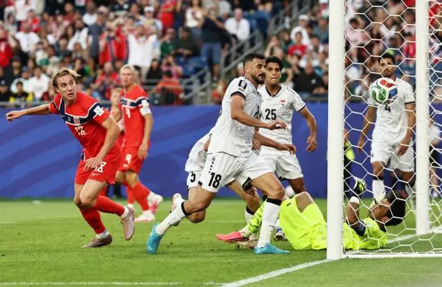 العراق خسر أمام النرويج في الجولة الأولى 4-1