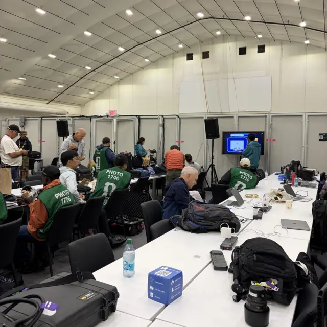 Salle de presse du Boston Stadium
