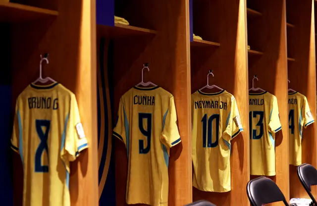 Camisas do Brasil com nome dos jogadores