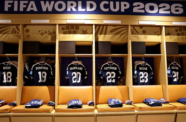 Camisas da Escócia com nome dos jogadores