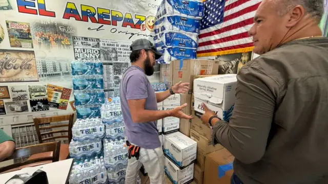 El centro de acopio de El Arepazo, en Doral