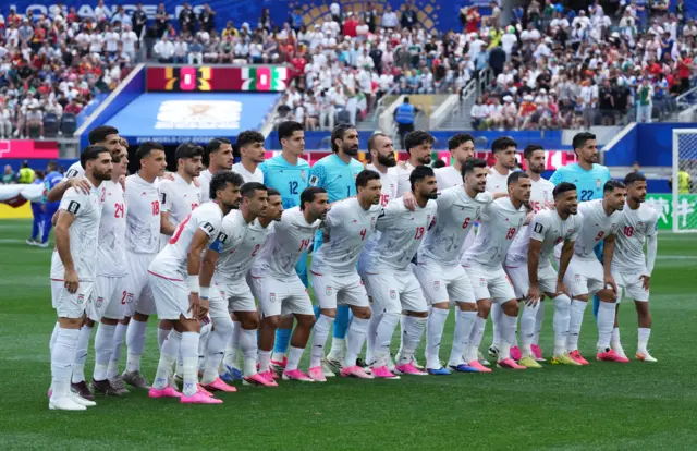 لاعبو منتخب إيران في لوس أنجلوس