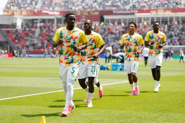 senegal échauffement