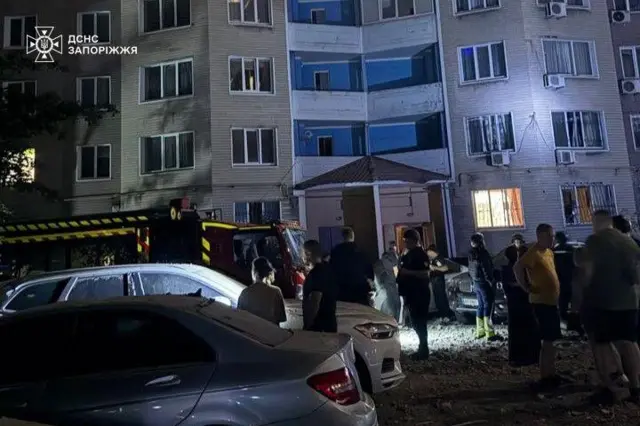 Последствия атаки на Запорожье