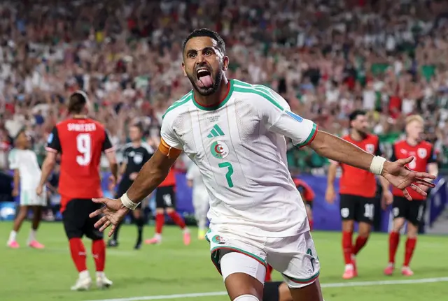 Riyad Mahrez ya yi murna